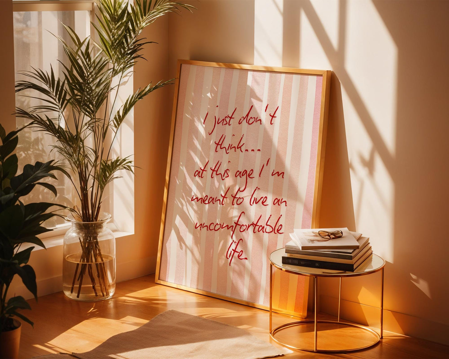 White Lotus Quote Print – “I Just Don’t Think at This Age” – Parker Posey Wall Art – Boho Watercolor TV Poster – Funny TV Quote Decor