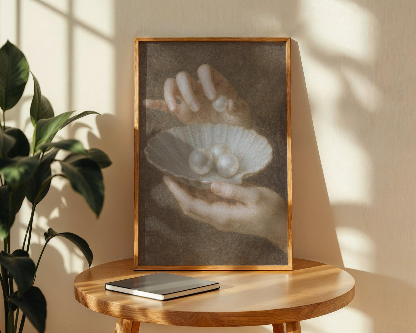 Hands with Pearls - Inspired by Pierre Mignard - Art Print - Baroque Painting - French Classical Art - Wall Decor - 17th Century Style