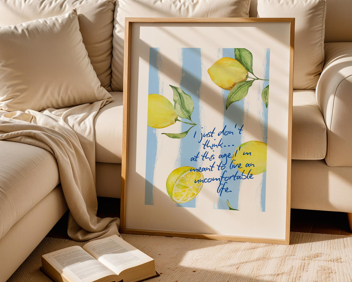 White Lotus Quote Print - Parker Posey Inspired Wall Art - 'I Just Don't Think at This Age' - Boho Watercolor Poster - TV Show Quote Decor