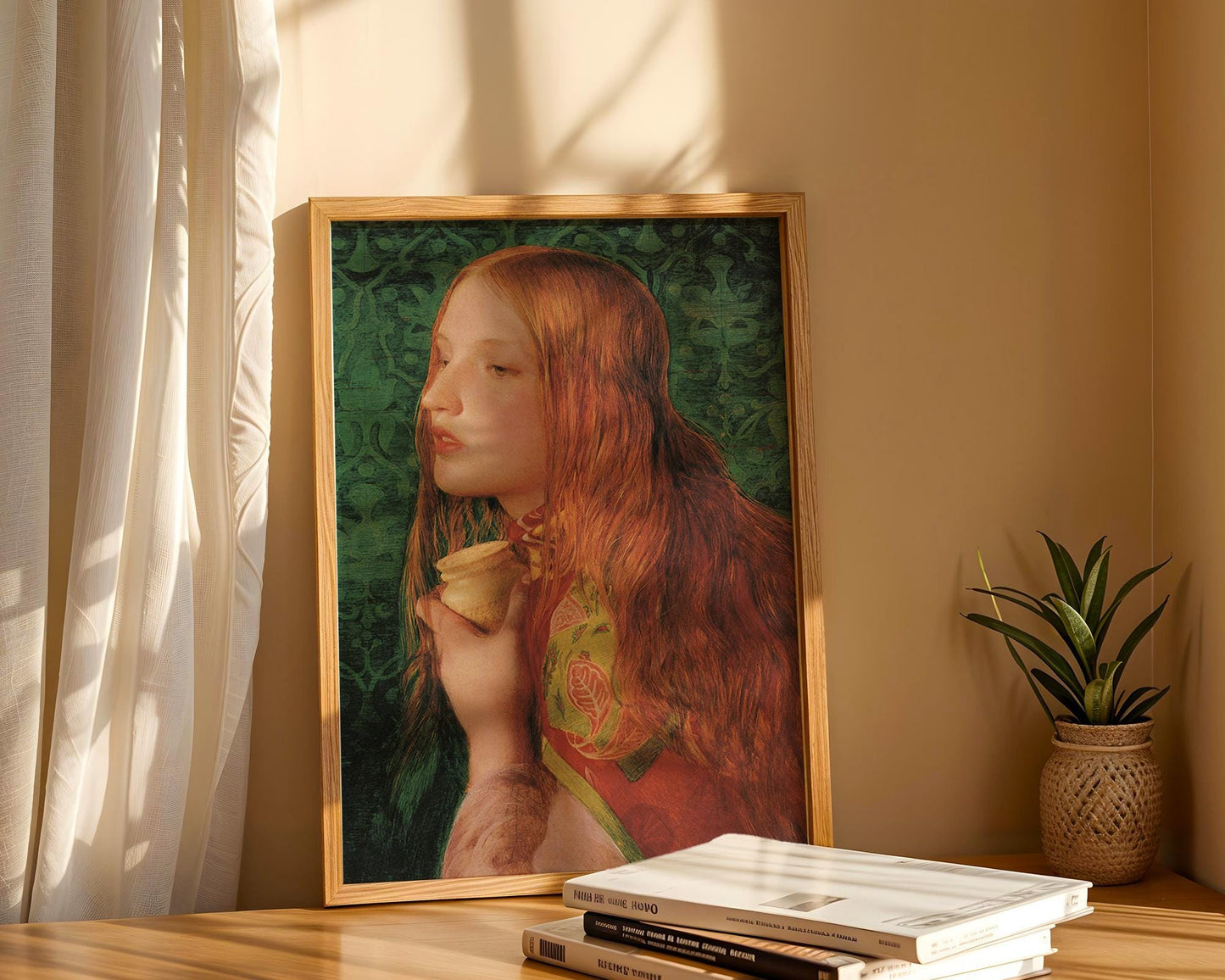 Mary Magdalene – Frederick Sandys – Pre-Raphaelite Art Print – Victorian Fine Art – 19th Century Romantic Portrait - Wall Decor