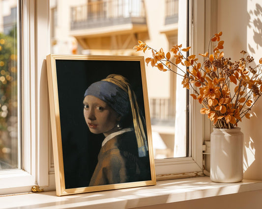 Girl with a Pearl Earring - Johannes Vermeer – Classic - Dutch Masterpiece - Art Print - Timeless - Portrait Wall Decor - Museum Art