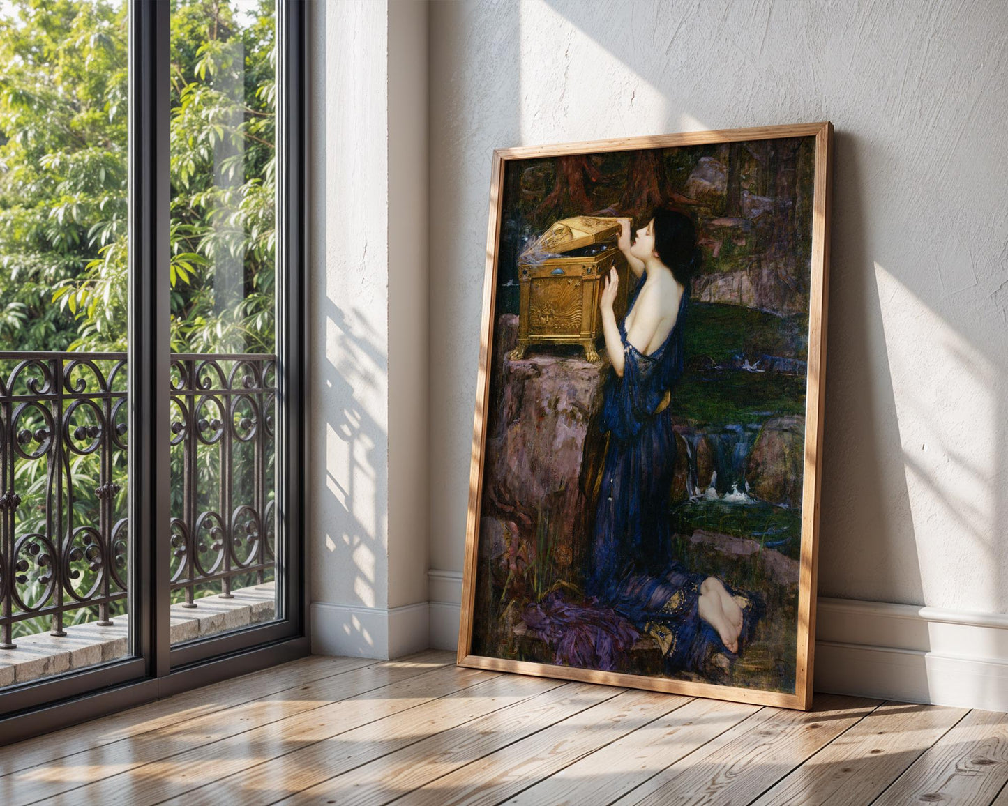 Pandora - John William Waterhouse - Pandoras Box - Art Print - Pre-Raphaelite Painting - Victorian Romance Art - Wall Decor - Famous Artwork