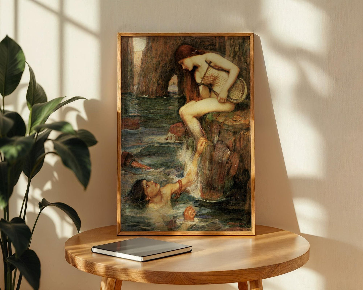 The Siren - John William Waterhouse - Art Print - Pre-Raphaelite Painting - Victorian Romance Art - Wall Decor - Famous Artwork