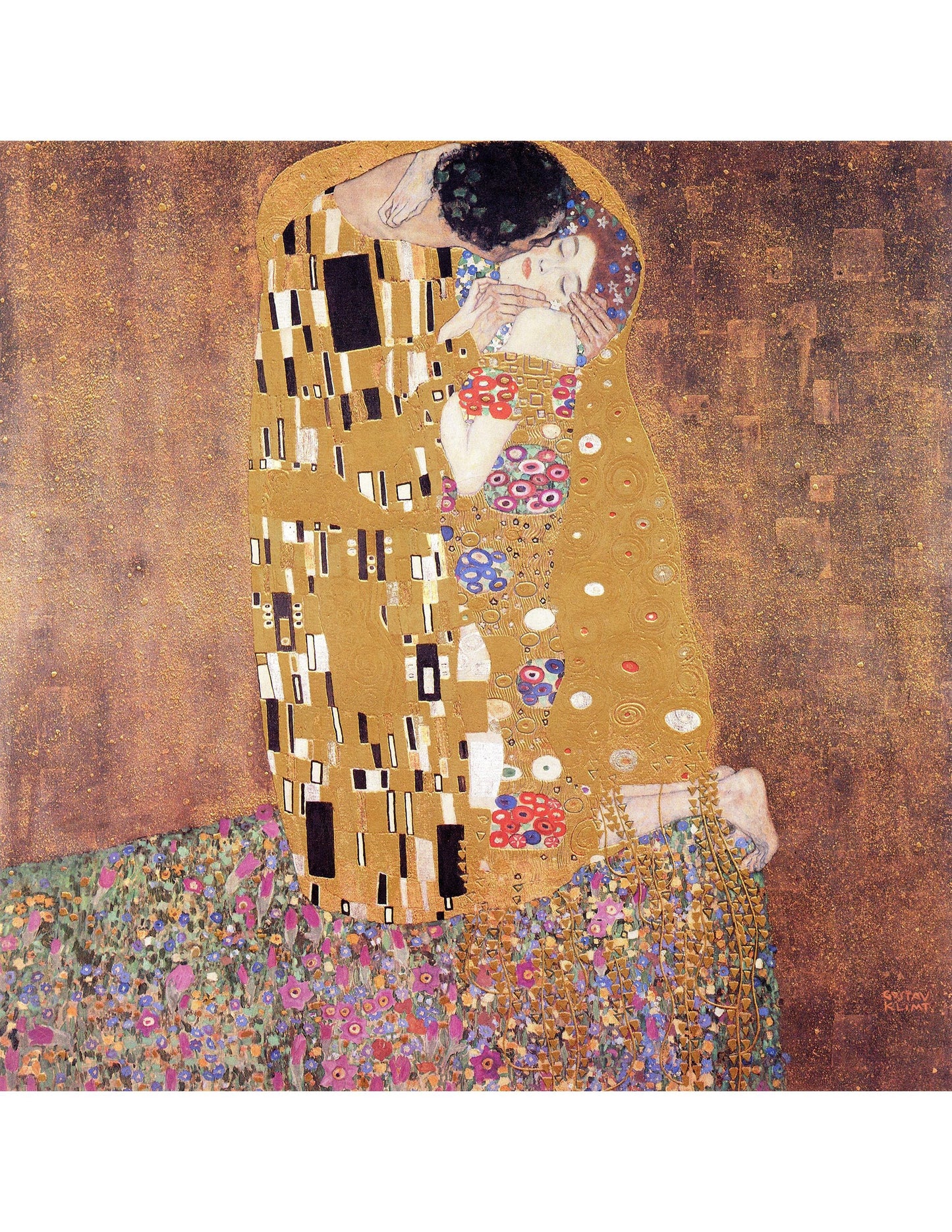 The Kiss - Gustav Klimt - Art Print - Symbolist Painting - Golden Romance Art - Wall Decor - Famous Artwork - Vienna Secession Style