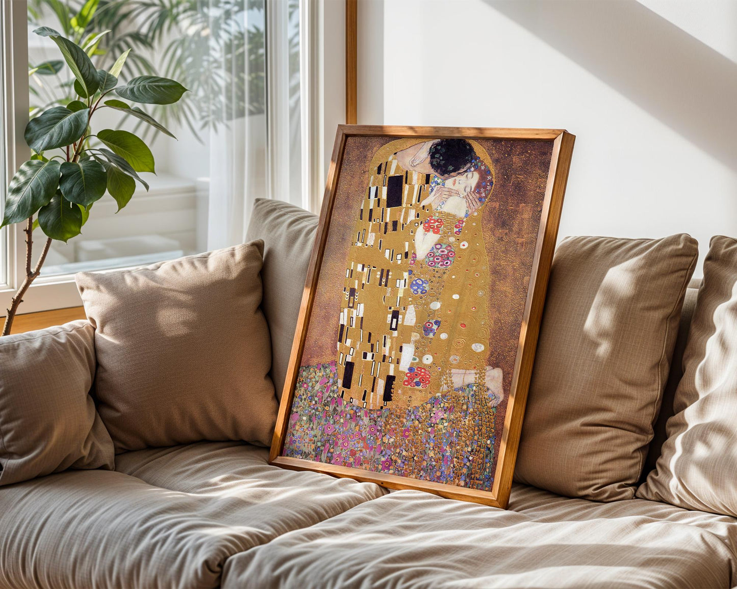 The Kiss - Gustav Klimt - Art Print - Symbolist Painting - Golden Romance Art - Wall Decor - Famous Artwork - Vienna Secession Style
