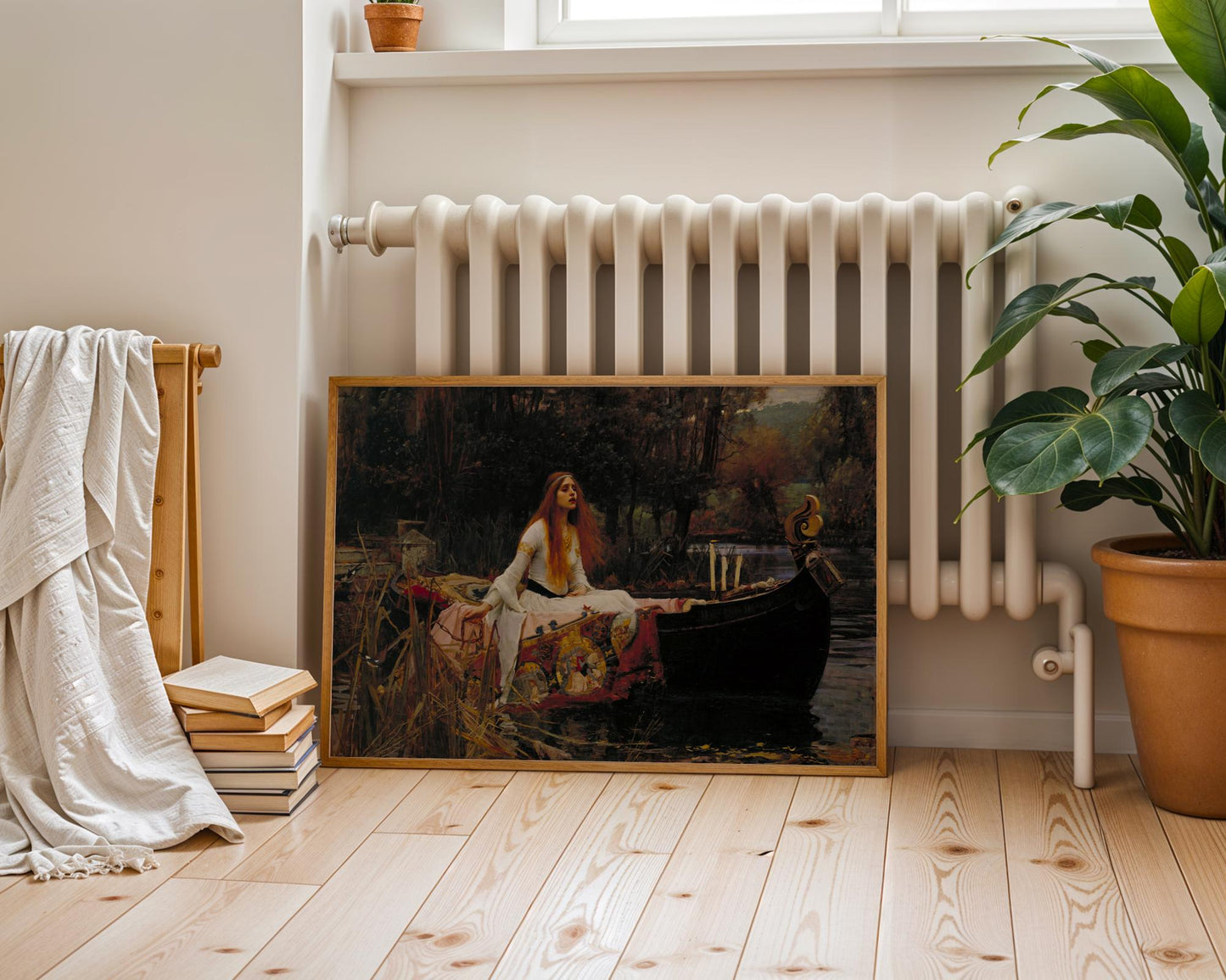 The Lady of Shalott - John William Waterhouse - Art Print - Pre-Raphaelite Painting - Victorian Romance Art - Wall Decor - Famous Artwork
