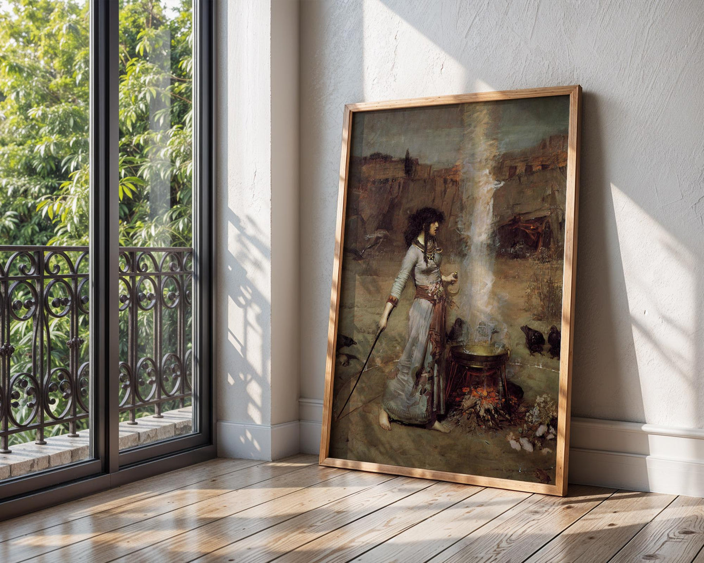 The Magic Circle - John William Waterhouse - Art Print - Pre-Raphaelite Painting - Victorian Romance Art - Wall Decor - Famous Artwork