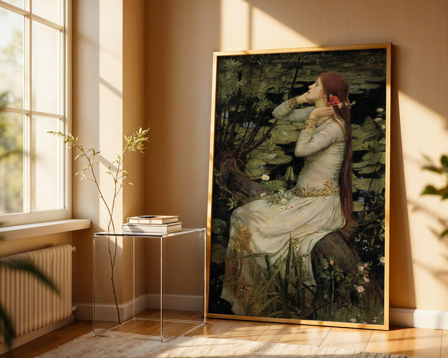 Ophelia - 1894 - John William Waterhouse - Art Print - Pre-Raphaelite Painting - Victorian Romance Art - Wall Decor - Famous Artwork
