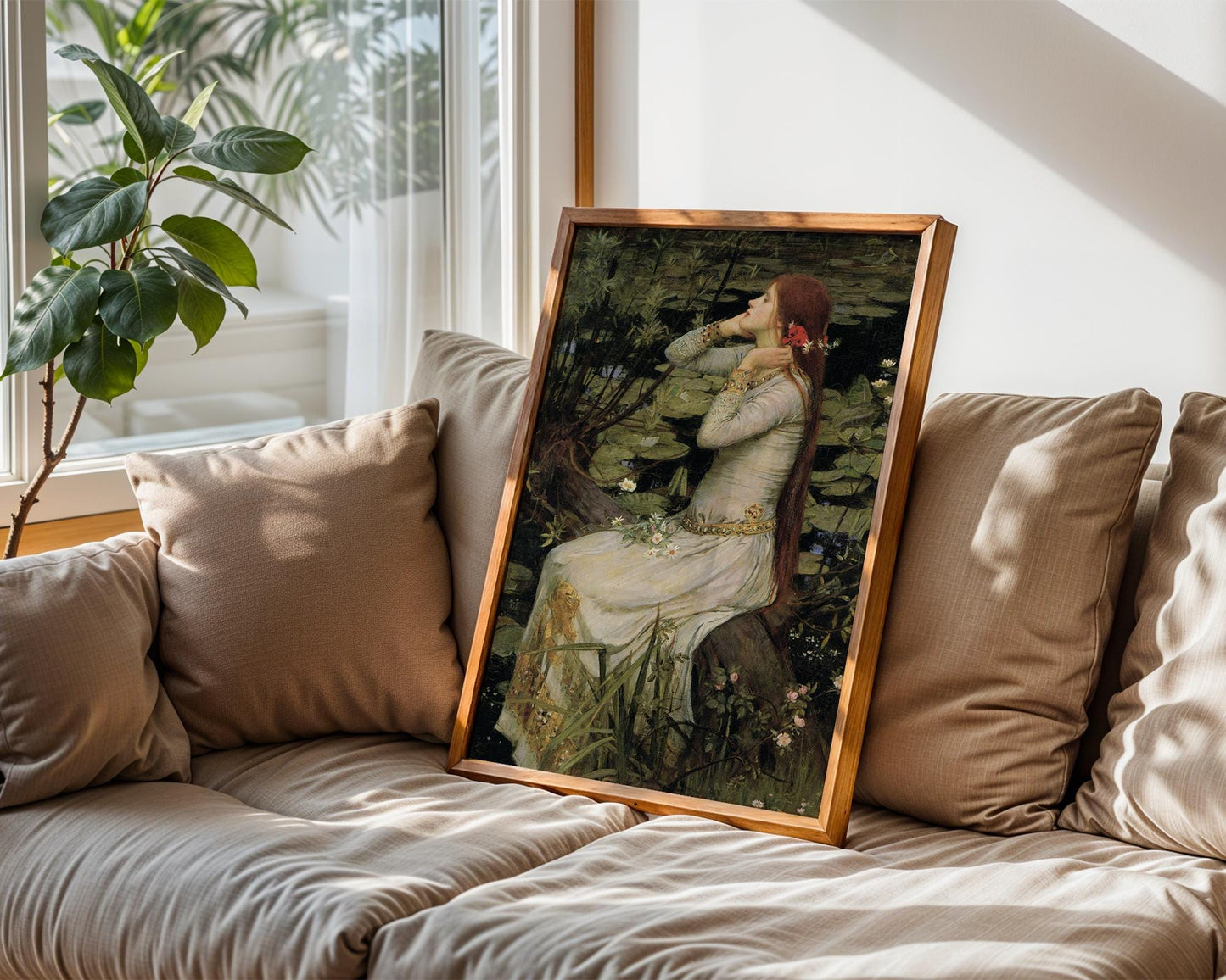 Ophelia - 1894 - John William Waterhouse - Art Print - Pre-Raphaelite Painting - Victorian Romance Art - Wall Decor - Famous Artwork