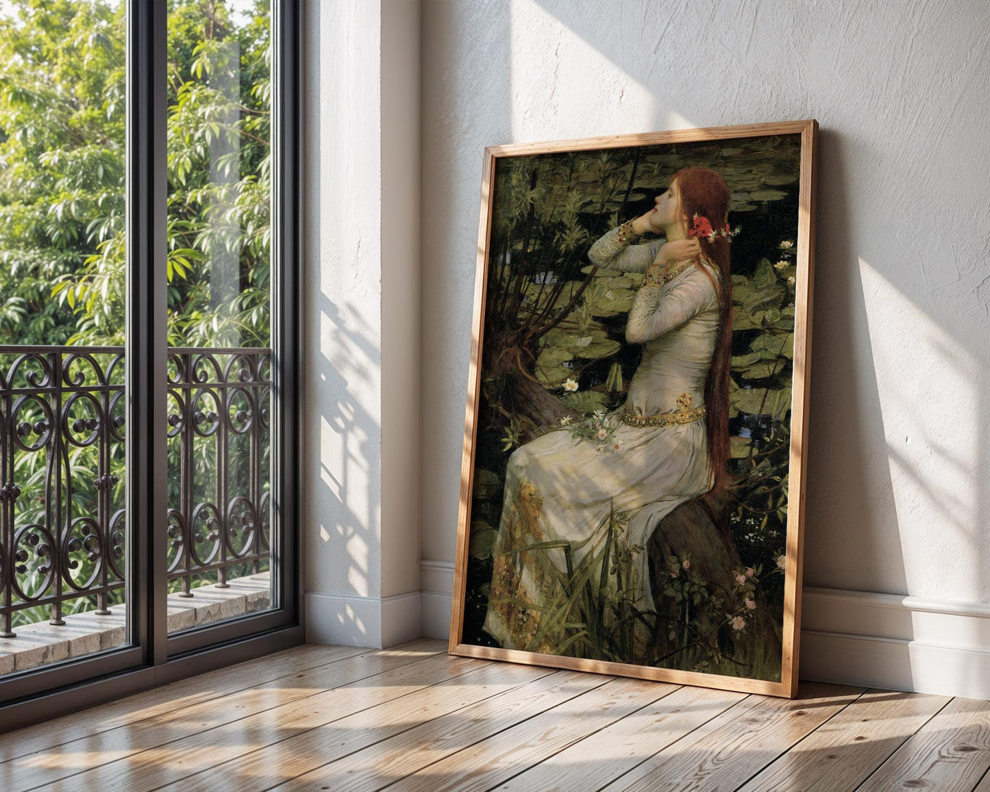 Ophelia - 1894 - John William Waterhouse - Art Print - Pre-Raphaelite Painting - Victorian Romance Art - Wall Decor - Famous Artwork