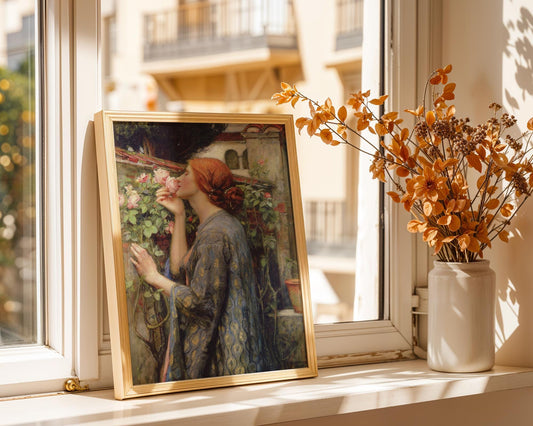 The Soul of the Rose - John William Waterhouse - Art Print - Pre-Raphaelite Painting - Victorian Romance Art - Wall Decor - Famous Artwork