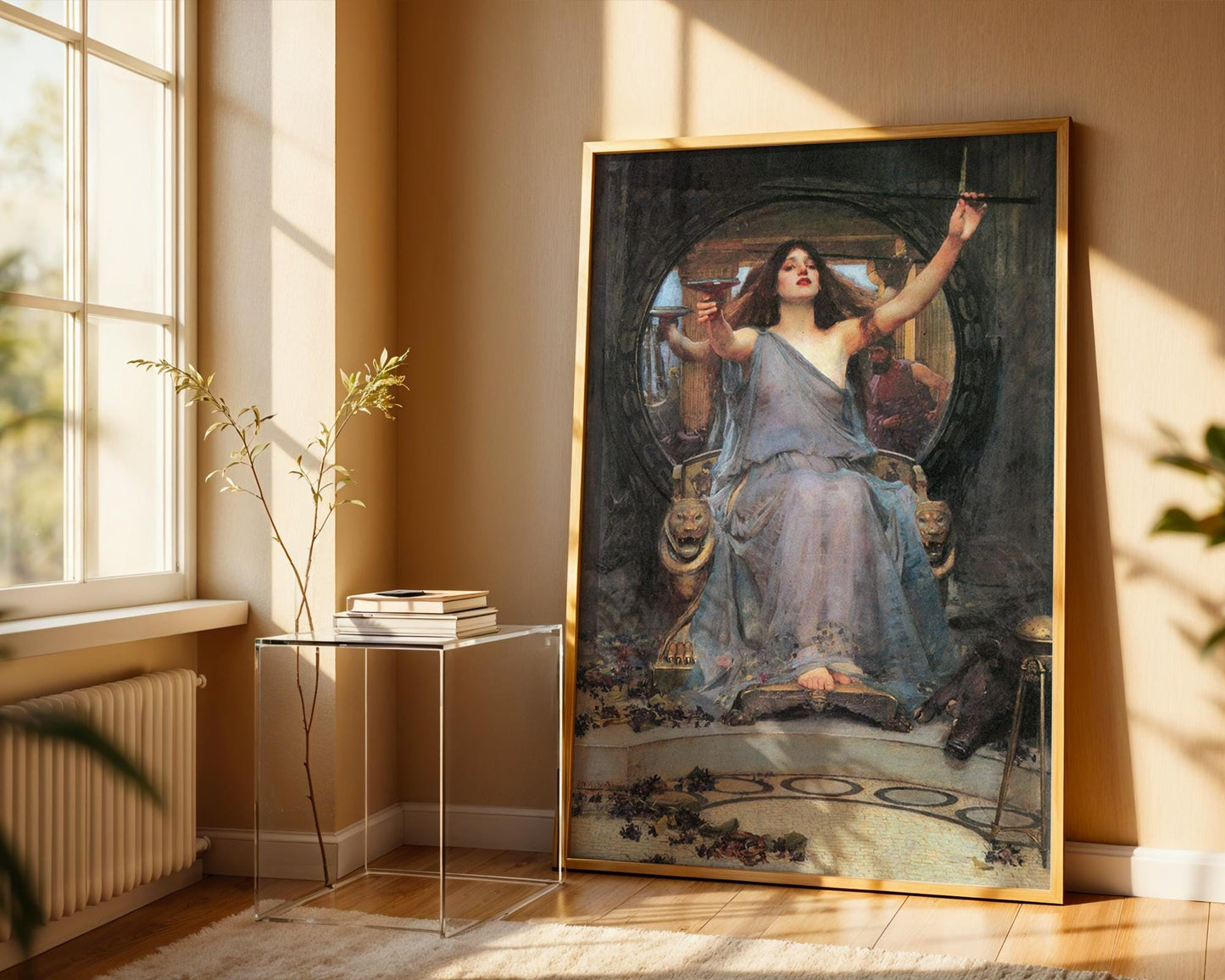 Circe Offering The Cup To Odysseus- John William Waterhouse - Art Print - Pre-Raphaelite Painting -Romance Art - Wall Decor - Famous Artwork