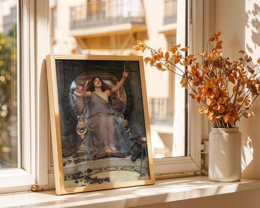 Circe Offering The Cup To Odysseus- John William Waterhouse - Art Print - Pre-Raphaelite Painting -Romance Art - Wall Decor - Famous Artwork