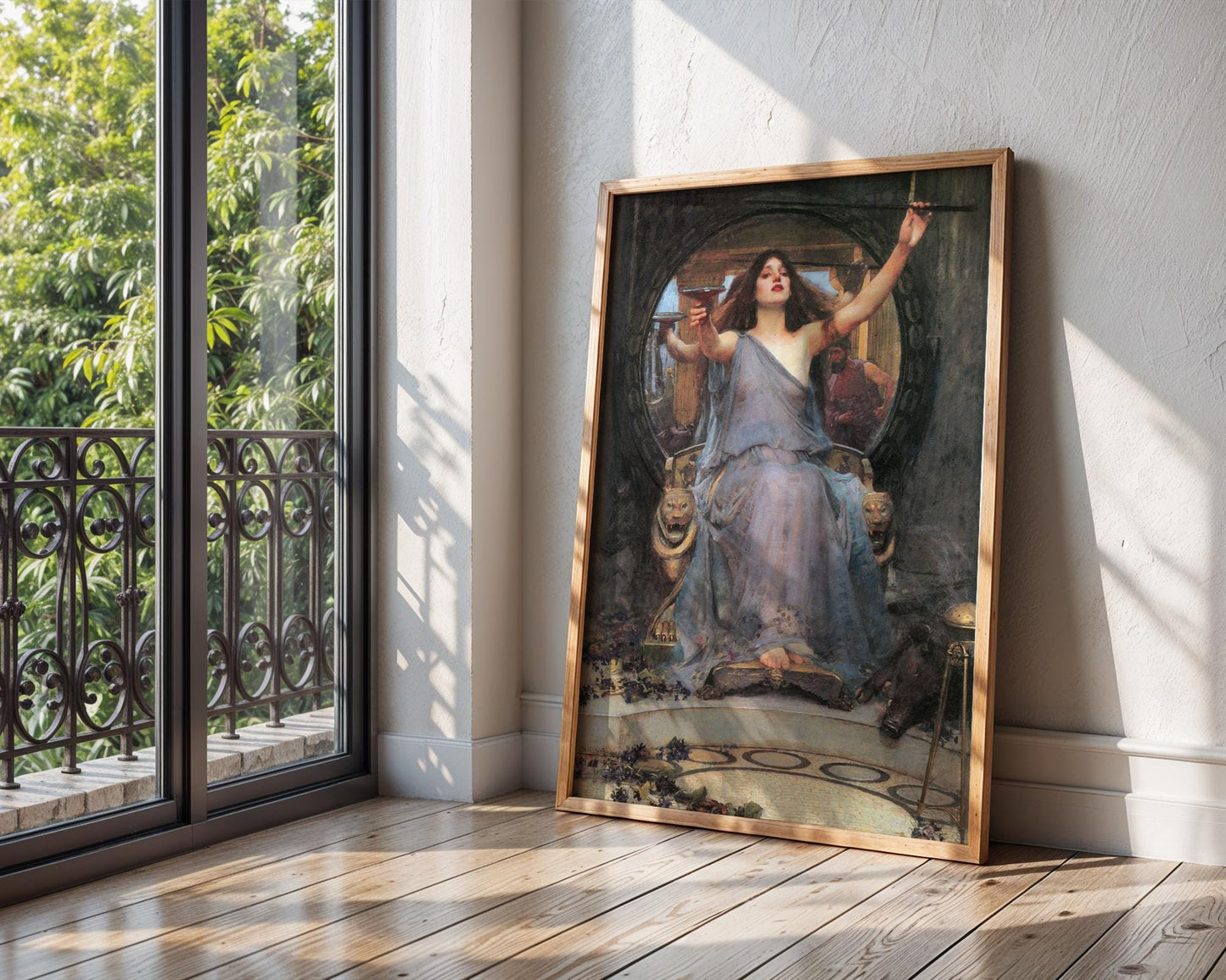 Circe Offering The Cup To Odysseus- John William Waterhouse - Art Print - Pre-Raphaelite Painting -Romance Art - Wall Decor - Famous Artwork