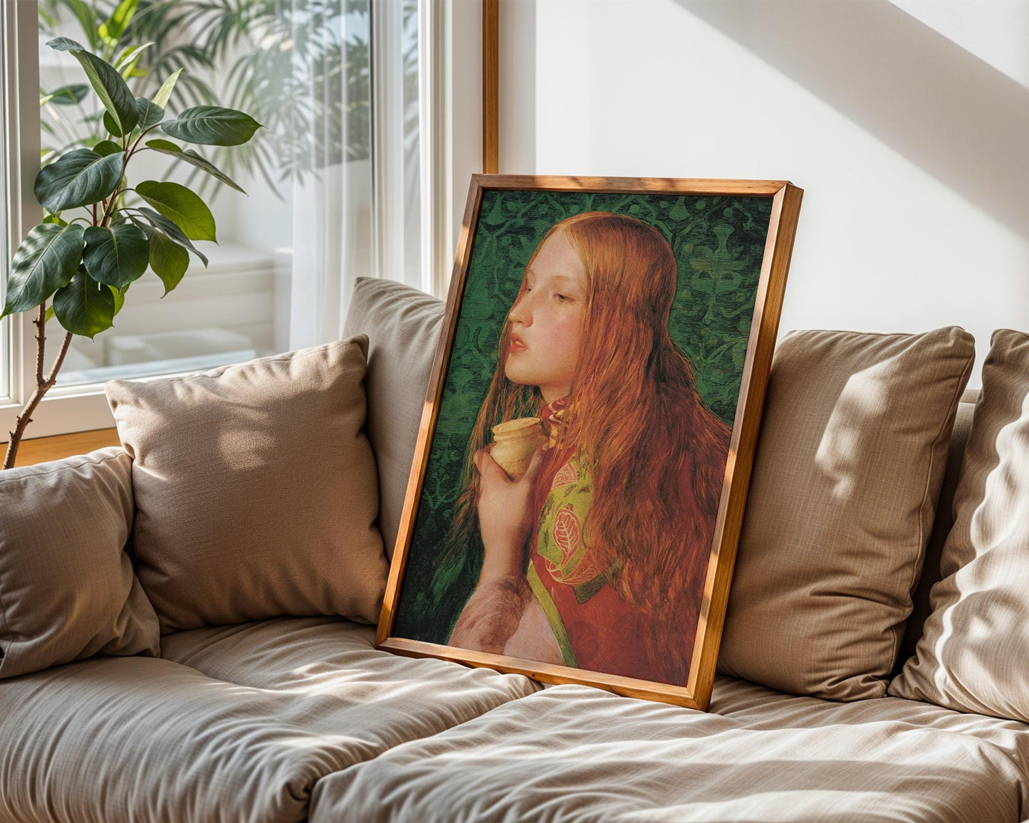 Mary Magdalene – Frederick Sandys – Pre-Raphaelite Art Print – Victorian Fine Art – 19th Century Romantic Portrait - Wall Decor