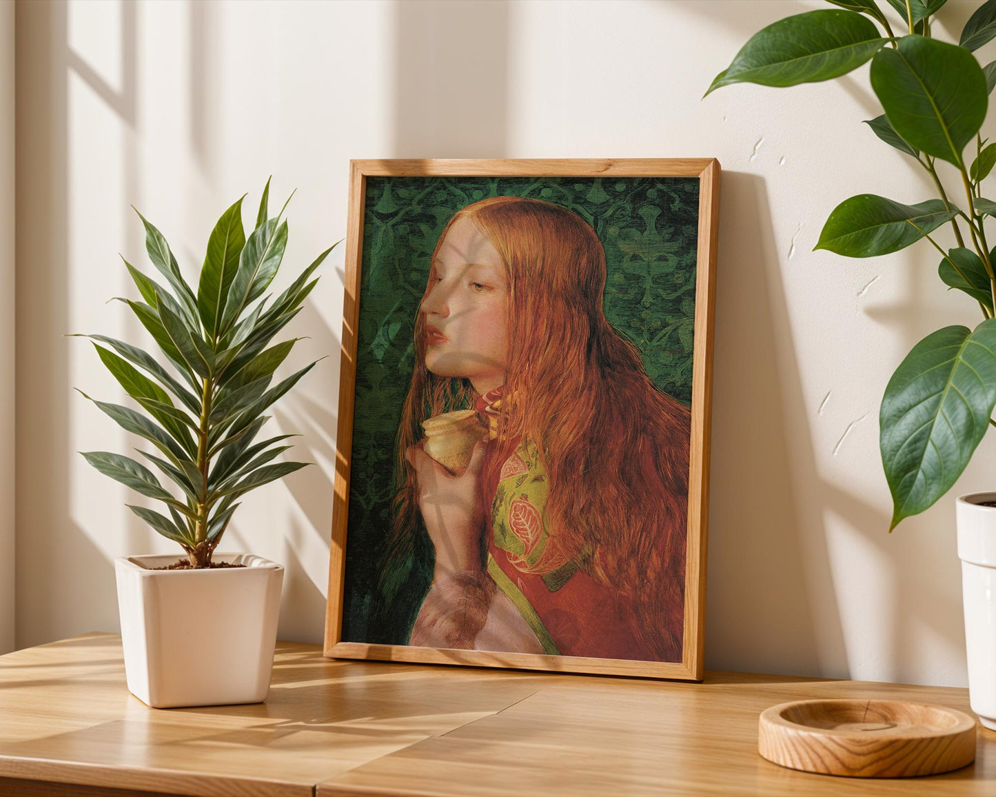 Mary Magdalene – Frederick Sandys – Pre-Raphaelite Art Print – Victorian Fine Art – 19th Century Romantic Portrait - Wall Decor