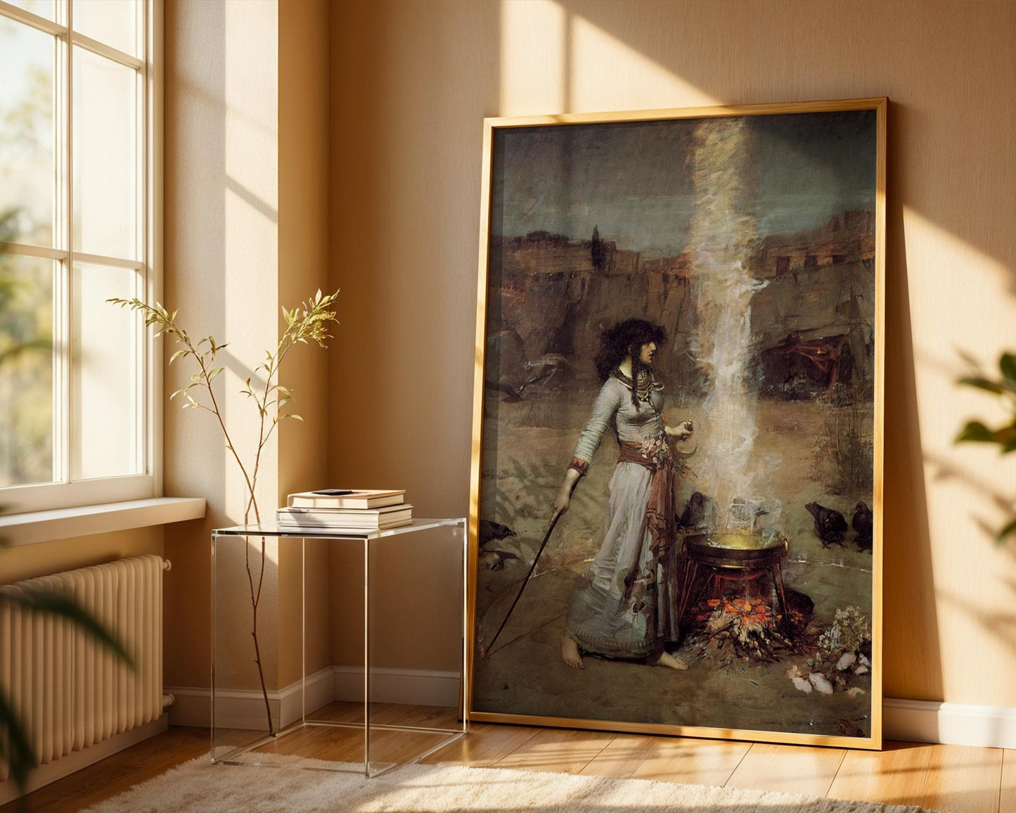 The Magic Circle - John William Waterhouse - Art Print - Pre-Raphaelite Painting - Victorian Romance Art - Wall Decor - Famous Artwork