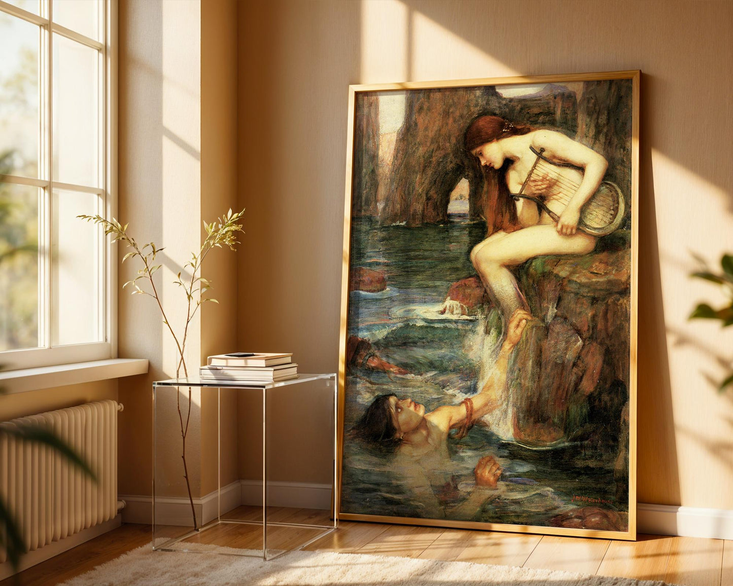 The Siren - John William Waterhouse - Art Print - Pre-Raphaelite Painting - Victorian Romance Art - Wall Decor - Famous Artwork