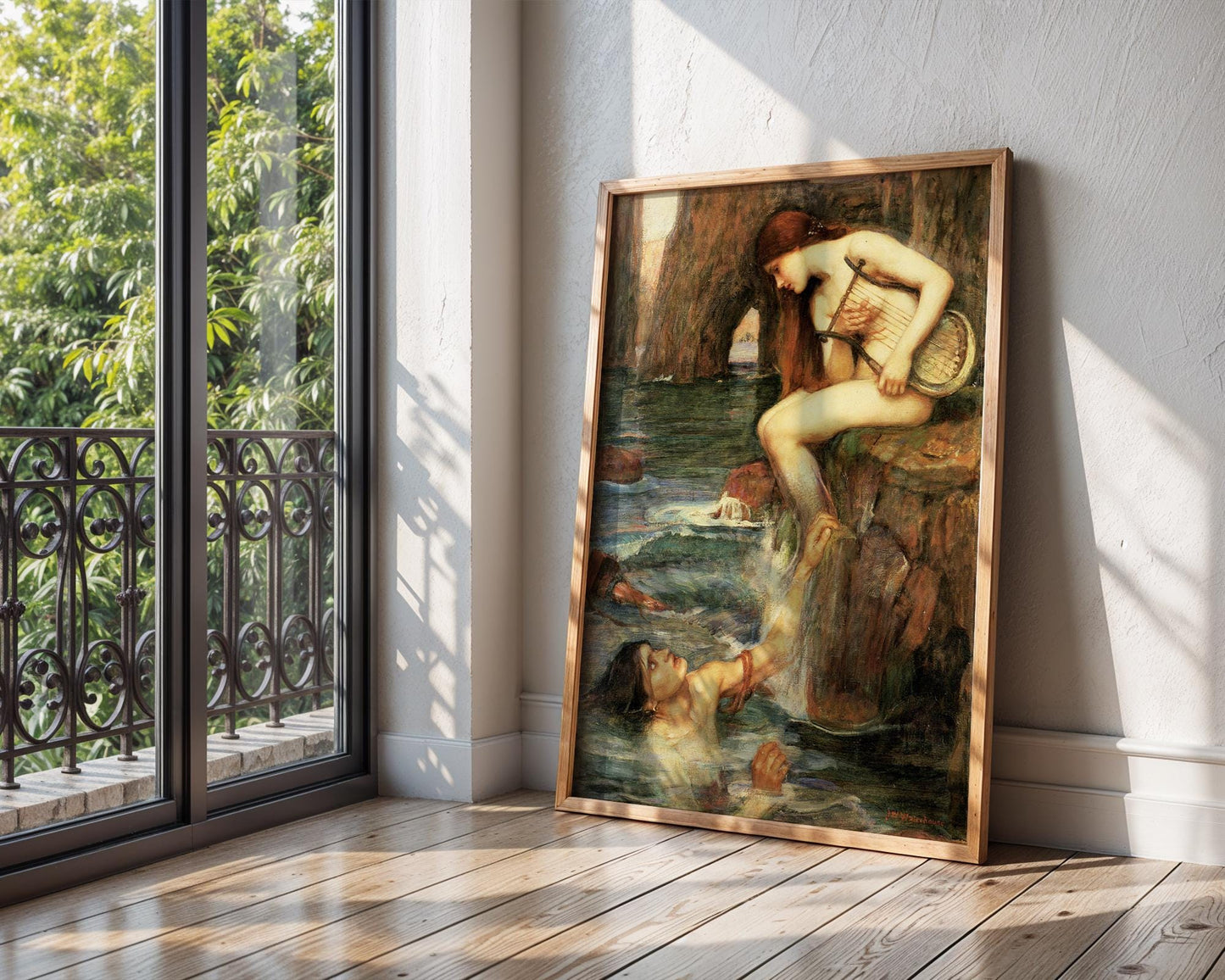 The Siren - John William Waterhouse - Art Print - Pre-Raphaelite Painting - Victorian Romance Art - Wall Decor - Famous Artwork