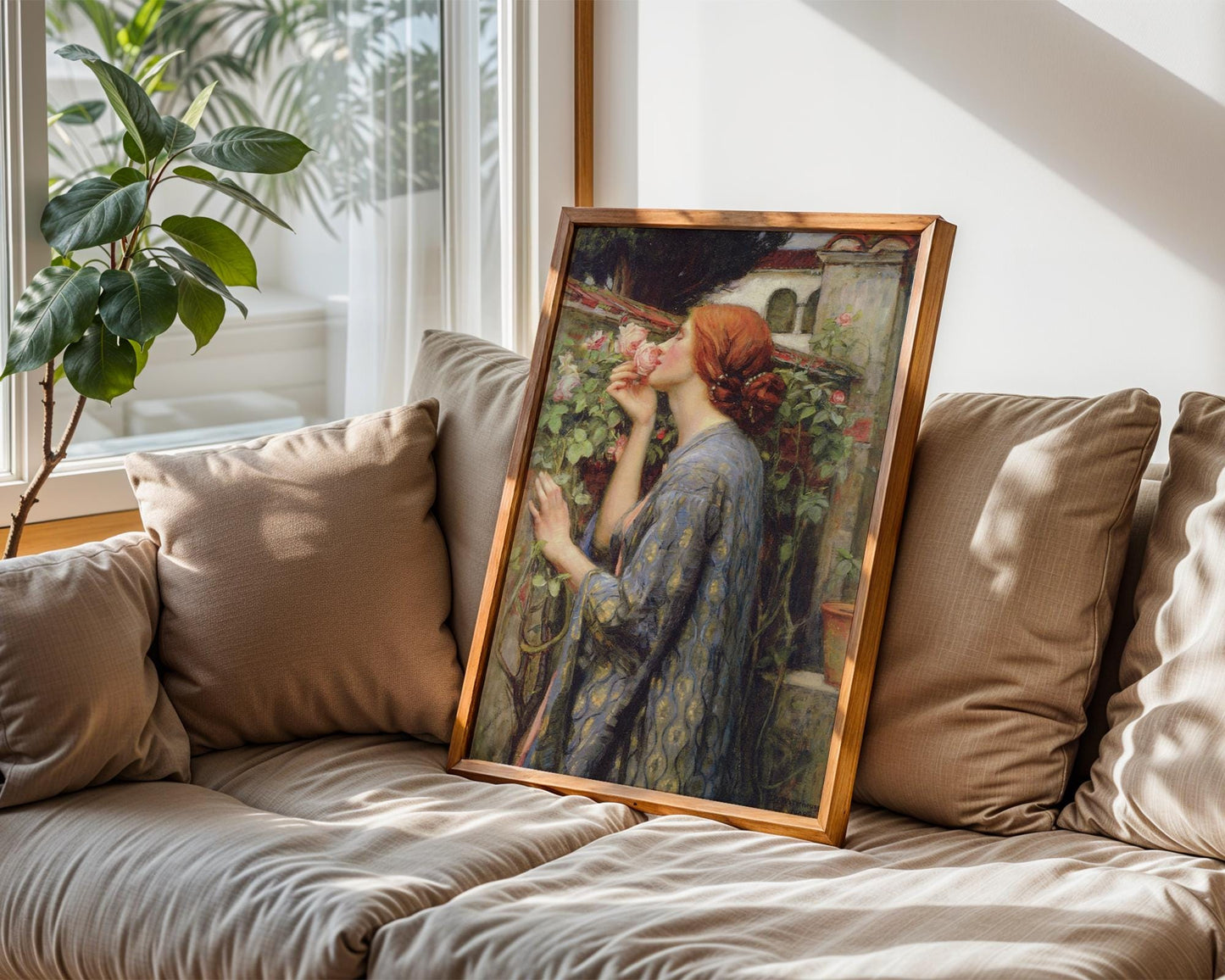 The Soul of the Rose - John William Waterhouse - Art Print - Pre-Raphaelite Painting - Victorian Romance Art - Wall Decor - Famous Artwork