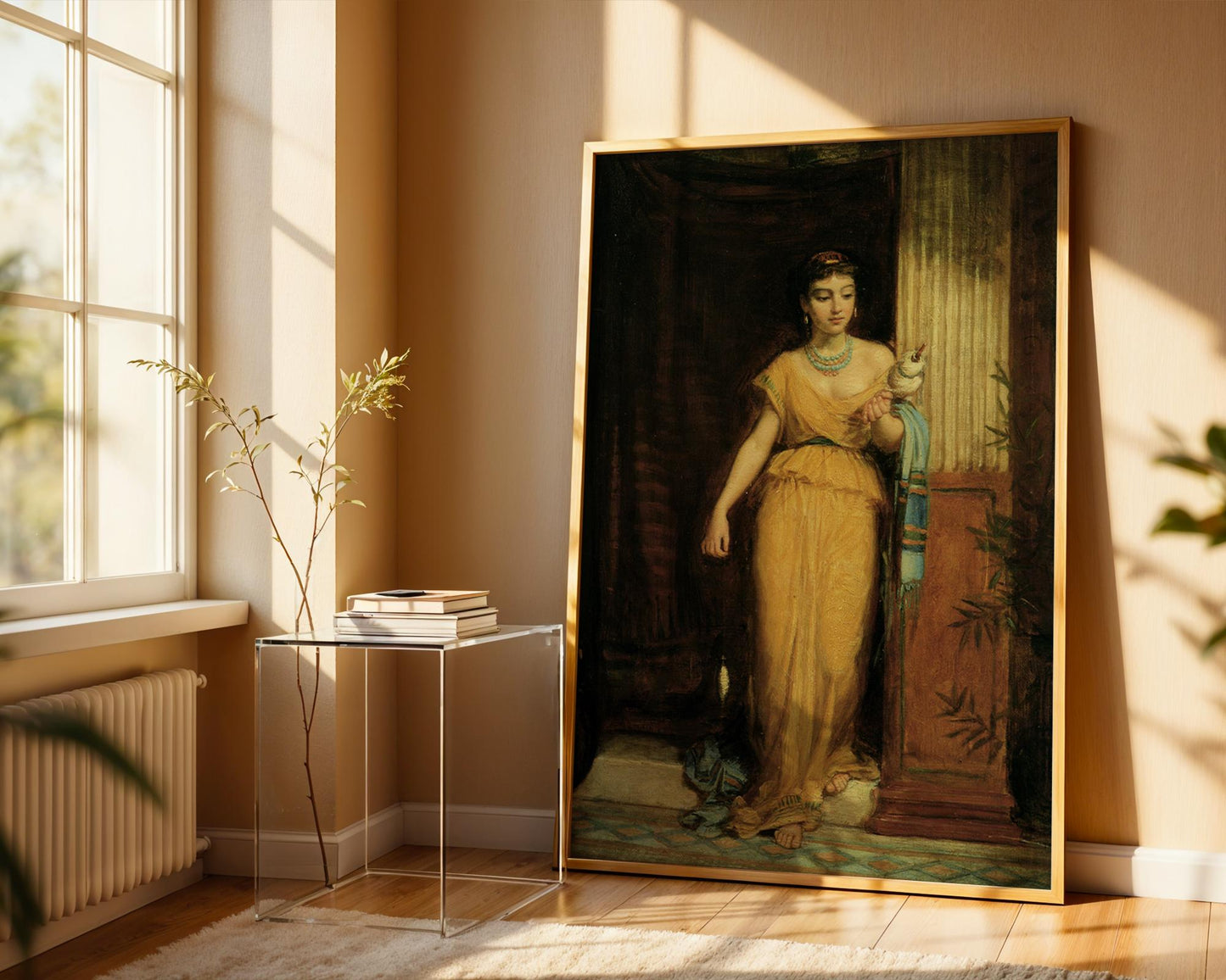 La Fileuse - John William Waterhouse - Art Print - Pre-Raphaelite Painting - Victorian Romance Art - Wall Decor - Famous Artwork