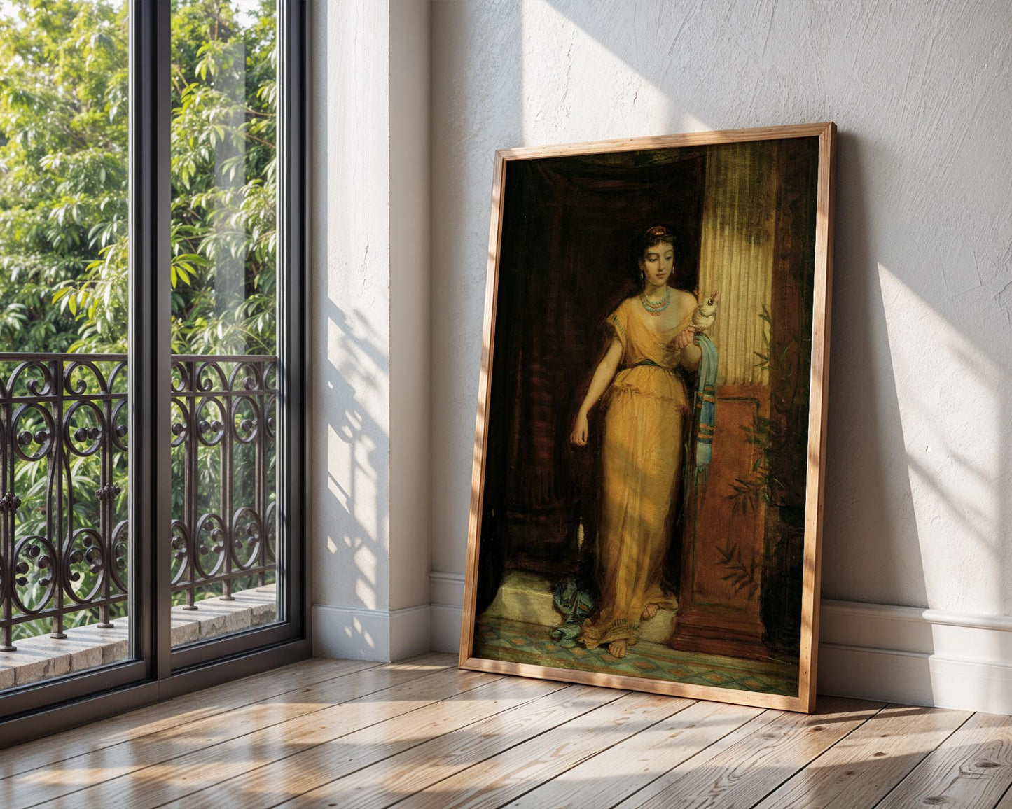 La Fileuse - John William Waterhouse - Art Print - Pre-Raphaelite Painting - Victorian Romance Art - Wall Decor - Famous Artwork
