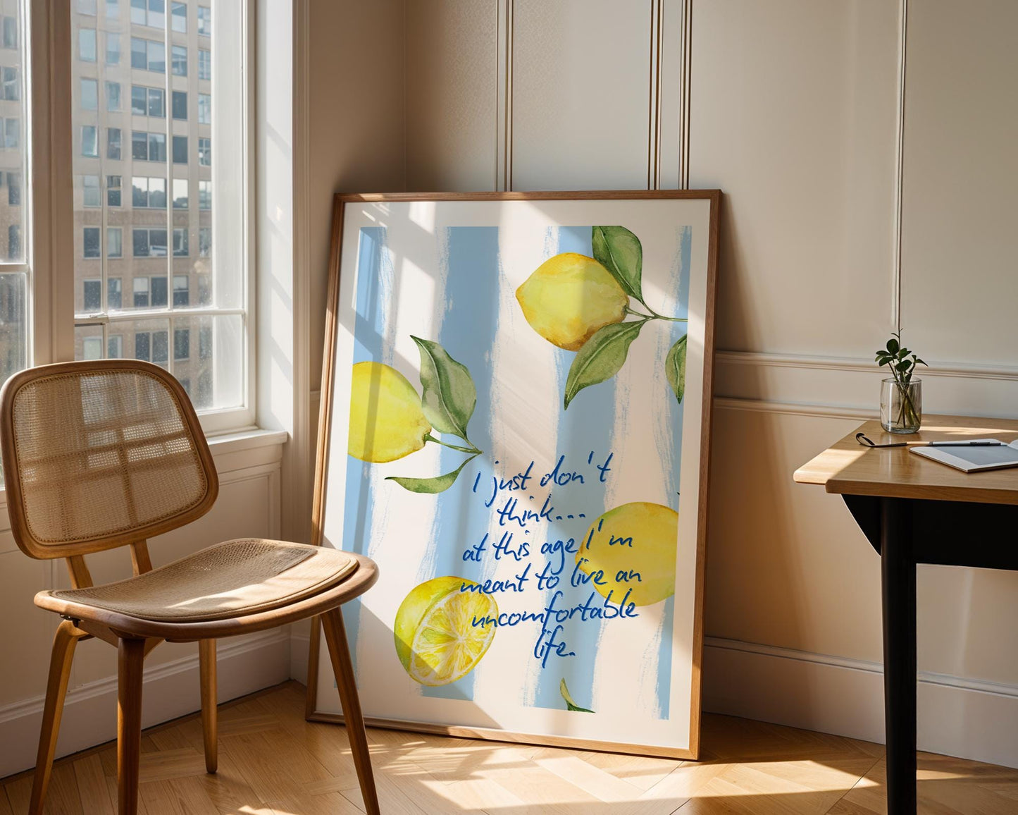White Lotus Quote Print - Parker Posey Inspired Wall Art - 'I Just Don't Think at This Age' - Boho Watercolor Poster - TV Show Quote Decor